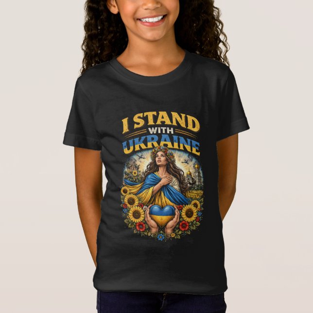 Camiseta Coração da Ucrânia (Frente)