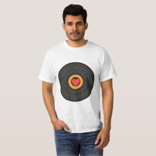 Camiseta Coração de Amante da Música