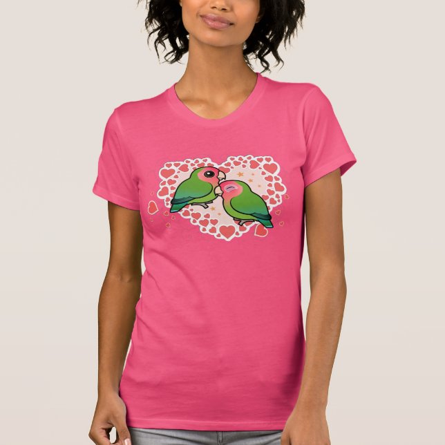 Camiseta Coração de Amor de Lovebird (Frente)