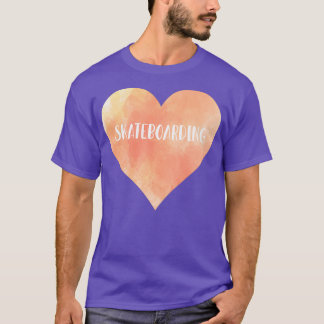 Camiseta Coração de amor de skate