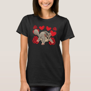 Camiseta Coração de Amor Dia dos Namorados Rosas Sugar Glid