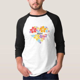 Camiseta Coração de Amor Floral
