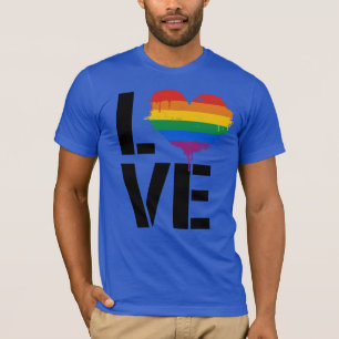 CAMISETA CORAÇÃO DE AMOR LGBTQ