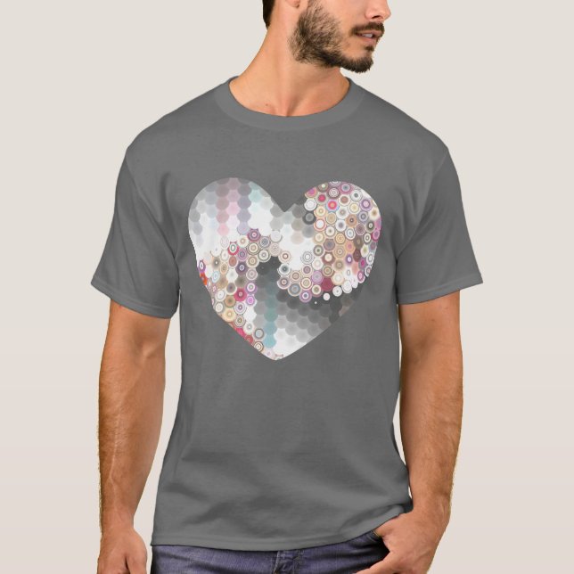 Camiseta Coração de Amor Moderno (Frente)