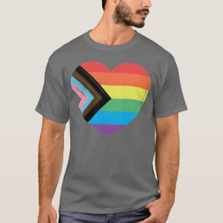 Camiseta Coração de Amor Mostre Seu Apoio à Comunidade LGBT