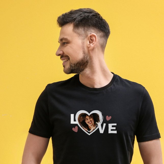 Camiseta Coração de Amor Personalizado Moderno (Criador carregado)