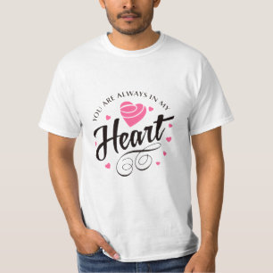 Camiseta Coração de Amor Romântico