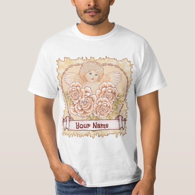 Camiseta Coração de Anjo Querubim (Frente)