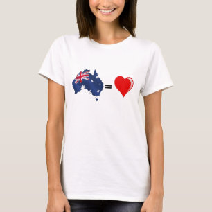 Camiseta coração de Austrália