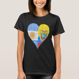 Camiseta Coração de Bandeira do Equador, na Argentina