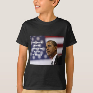 Camiseta Coração de Barack Obama da paixão