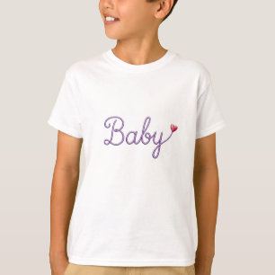 Camiseta Coração de Bebê Bordado