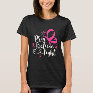 Camiseta Coração de borboleta rosa Eu sou um Cancer de sobr