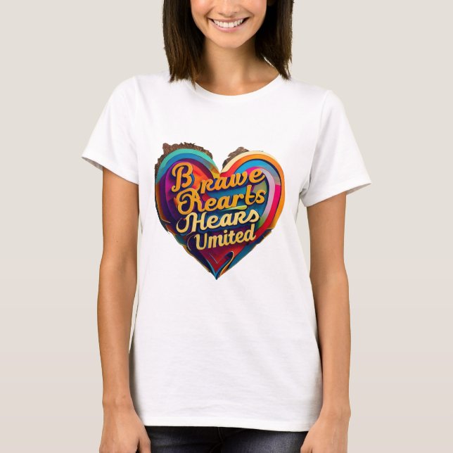 Camiseta "Coração de Bravura" (Frente)