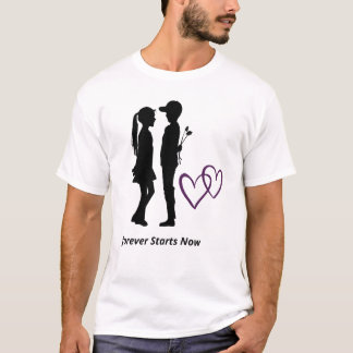 Camiseta Coração de Casal Romântico