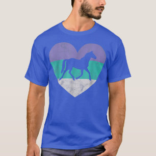 Camiseta Coração de Cavalo Adoram Meninas Bonitas Retro Est