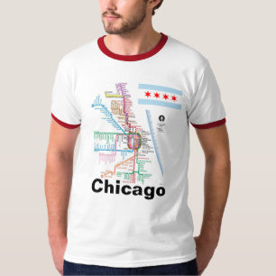 Camiseta Coração de Chicago… do t-shirt de América