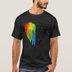 Camiseta Coração de Conscientização do Autismo