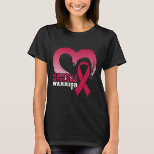 Camiseta Coração de conscientização do guerreiro do mieloma