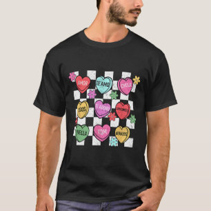 Camiseta Coração de Conversa de São Valentim em Espanhol Fe