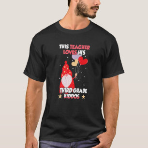 Camiseta Coração de Conversa Professor do 3º Ano Ama Seu Di