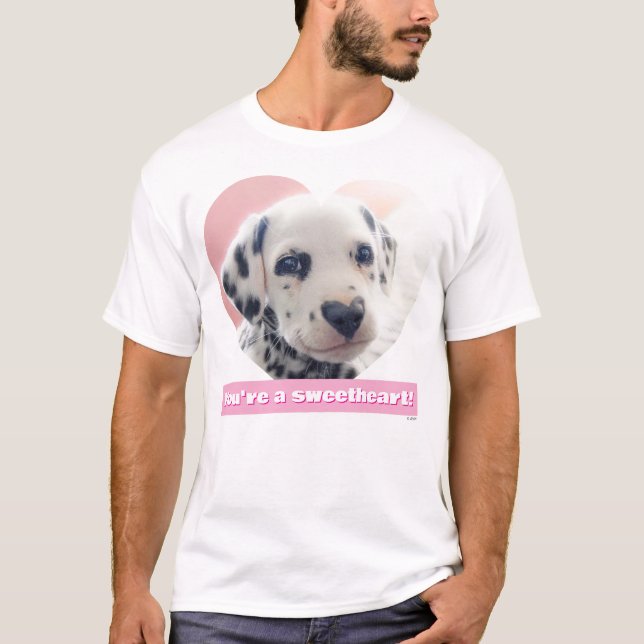 Camiseta Coração de Dalmata Nariz (Frente)