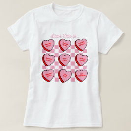 Camiseta Coração de Doce do Dia dos Namorados Amor