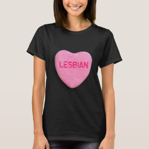 Camiseta Coração de doce lésbica