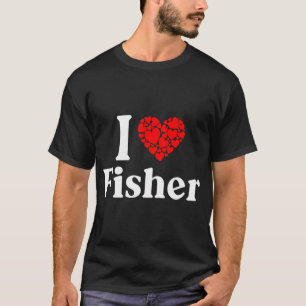 Camiseta Coração de Fisher - Eu Amo Fisher