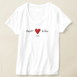 Camiseta Coração de Garrett Wilson Feminino