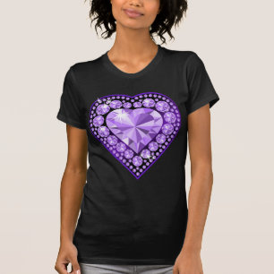 Camiseta coração de Gem Ametyst