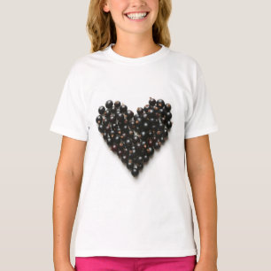 Camiseta Coração de groselha negra