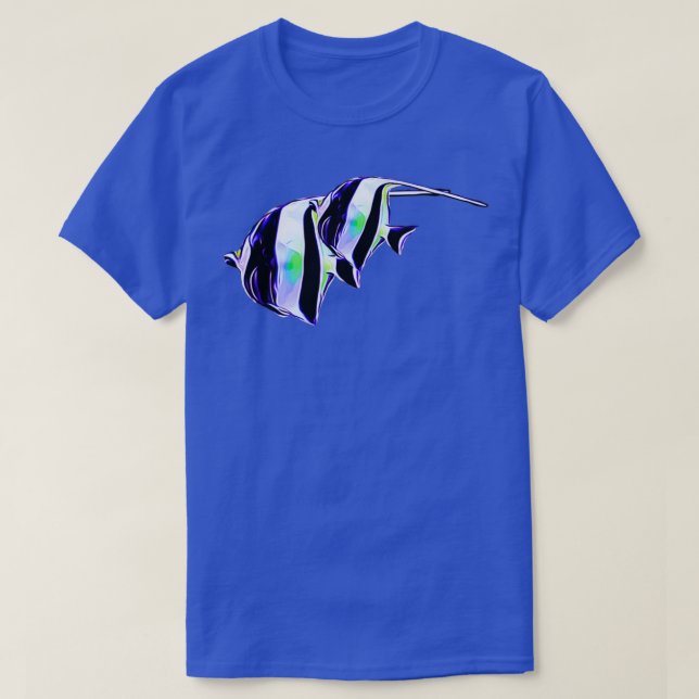 Camiseta Coração de Ídol Saltwater reef aquário de peixe (Frente do Design)