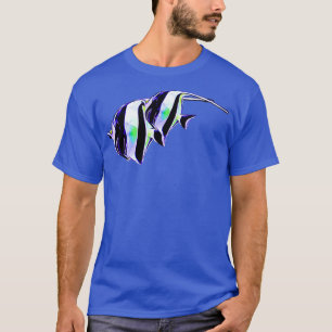 Camiseta Coração de Ídol Saltwater reef aquário de peixe