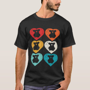 Camiseta Coração de Koala Pop Art Retro dos Anos 80