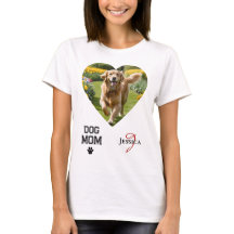 Coração de Mãe de Cachorro em Forma de Fotos Monog