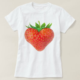 Camiseta Coração de morango