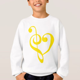 Camiseta Coração de Música Amarelo