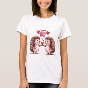 Camiseta Coração de Ouriço - Amor no Dia dos Namorados
