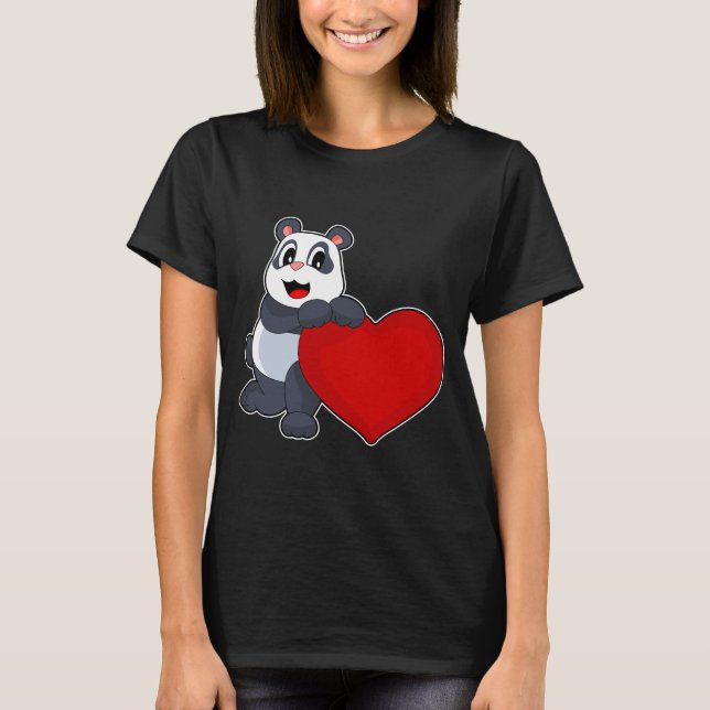 Camiseta Coração de Panda (Frente)