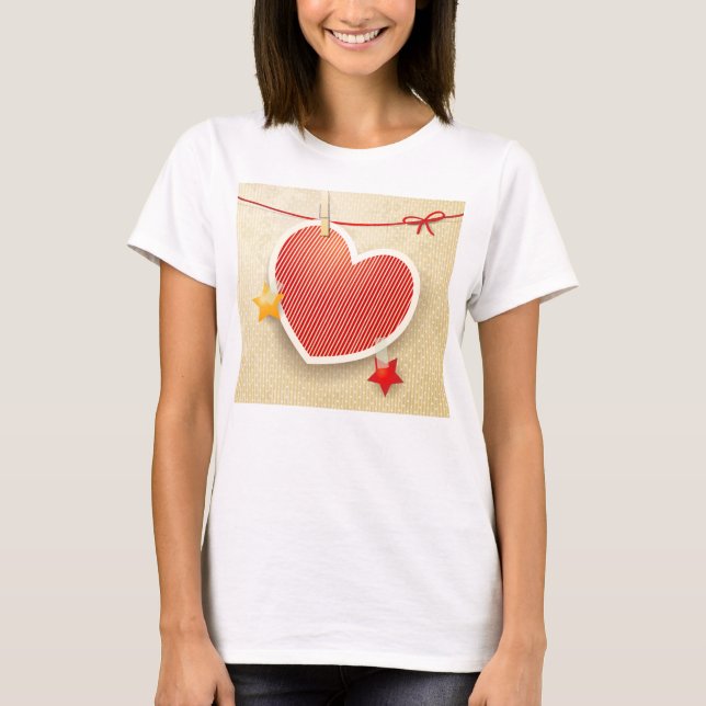 Camiseta Coração de papel (Frente)