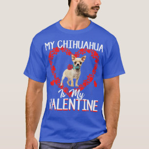 Camiseta Coração De Pata Bonita Meu Chihuahua É O Meu Dia D