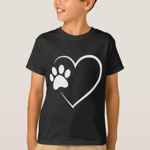 Camiseta Coração de Pata-Cão - Presente de Pão-Cão para Mãe
