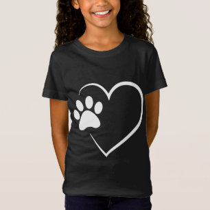 Camiseta Coração de Pata-Cão - Presente de Pão-Cão para Mãe