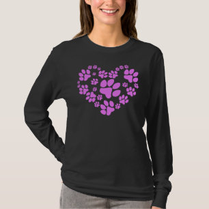 Camiseta Coração de patas