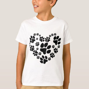 Camiseta Coração de patas