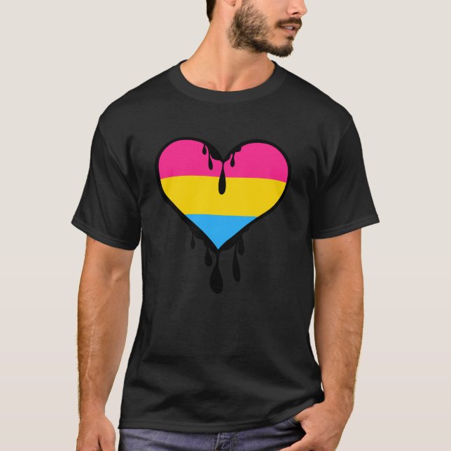 Camiseta Coração de Perfuração do Orgulho Pan (Frente)