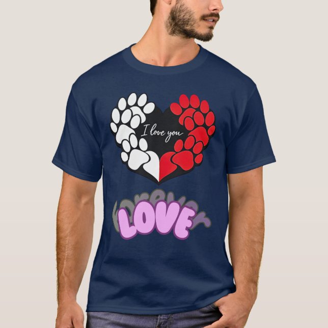 Camiseta Coração de Pet Adorável (Frente)