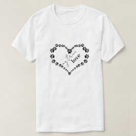 Camiseta Coração de Pet Paw | Meu Verdadeiro Amor