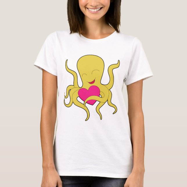 Camiseta Coração de polvo (Frente)